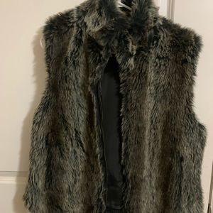 Small faux fur vest